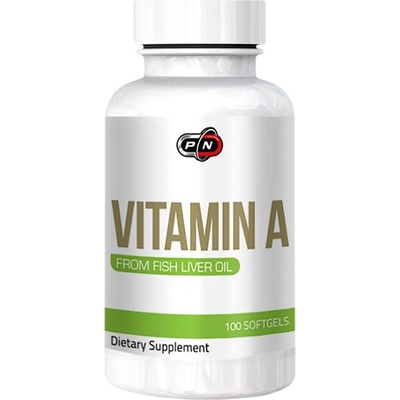 PURE Nutrition USA Vitamin A 10 000 IU [100 Гел капсули]