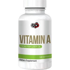 PURE Nutrition USA Vitamin A 10 000 IU [100 Гел капсули]