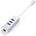 Satechi USB-C 2-in-1 Ethernet & USB Hub - 3-портов USB хъб и Gigabit Ethernet порт за MacBook и устройства с USB-C (сребрист)