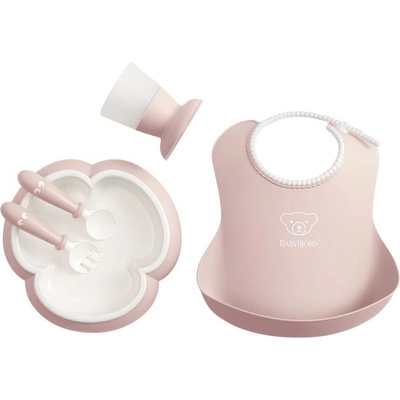 BabyBjörn Detský jedálenský set Babybörn Pink 5 dielny