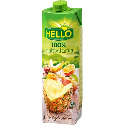 Hello multivitamin 100% džus 12x1 l