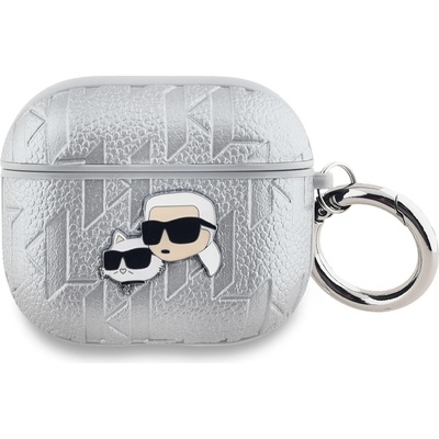 Karl Lagerfeld PU Embossed Karl and Choupette Heads Puzdro na AirPods 3 KLA3PGKCPS