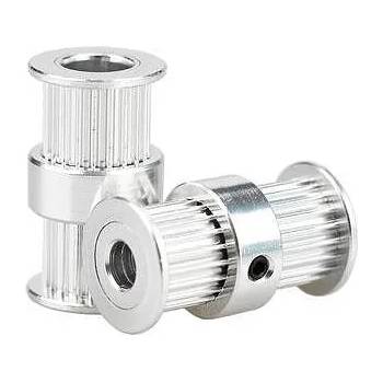 Image 1 of Two Trees Двойна ролка с 20 зъба 9mm за ремък GT2 - ос D5 / D8mm