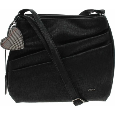 Rieker crossbody kabelka černá se srdcem H1005-02