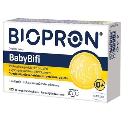 Biopron BabyBifi probiotika a prebiotika pro děti s bifidobakteriemi 30 tobolek