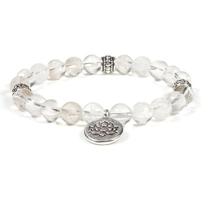 Milujeme Kameny křišťál s přívěskem lotosu kulička NK118