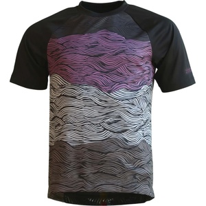Zimtstern Мъжка фланелка с къс ръкав за колоездене Zimtstern Braapz Shirt S/S Cycling jersey - Pirate Black (056-4122-0111)