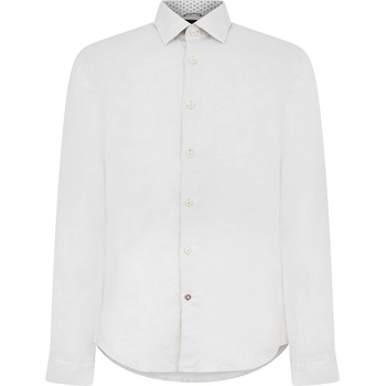 HUGO BOSS Men's HAL Kent All-Over Floral Pattern Shirt - Open White 131