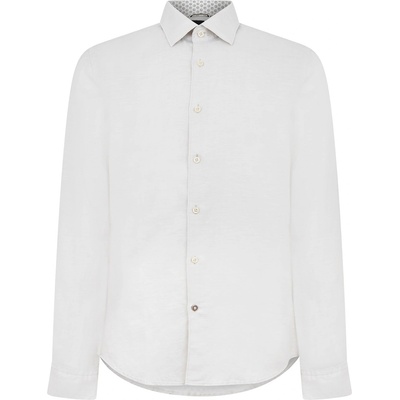 HUGO BOSS Men's HAL Kent All-Over Floral Pattern Shirt - Open White 131