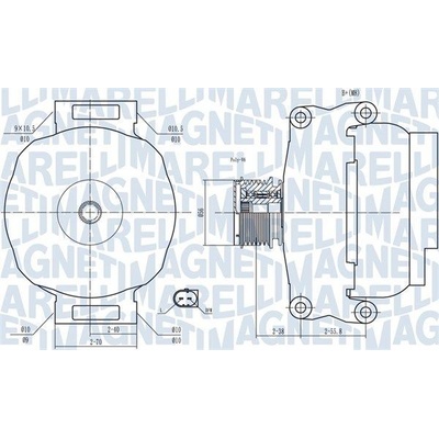Alternátor MAGNETI MARELLI 063731769010