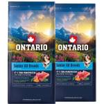 ONTARIO Онтарио Сениор Всички Породи Монопротеин Туна и Сладки Картофи 2 x 12 кг