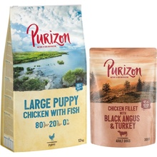 Purizon Single Meat Adult kuracie s tekvicou, bez obilnín 12 kg