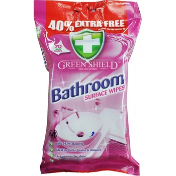 Greenshield antibakteriálne obrúsky na kúpeľne 70 ks