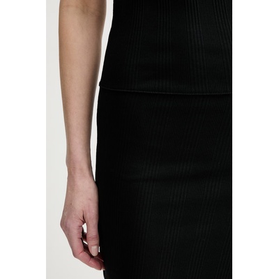 Calvin Klein асиметрична рокля от памук с еластан (LV044F214G)