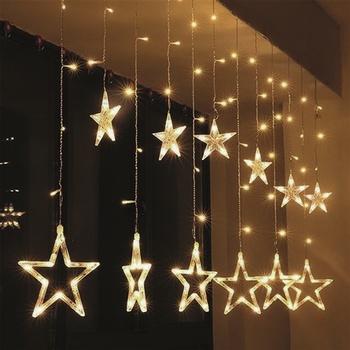 Solight LED vánoční závěs s hvězdami 1,8m