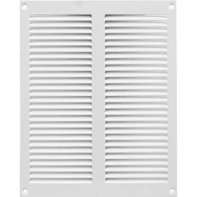 Ventishop KVMb 200x250 kovová hranatá větrací mřížka se síťkou, bílá