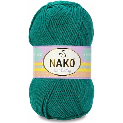 Nako Příze Elit baby 10327 zelená petrolejová