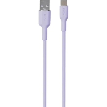 Puro elektrik Puro Soft USB-A - USB-C кабел 1, 5 м - лилав (PUUSBCICONLVD)