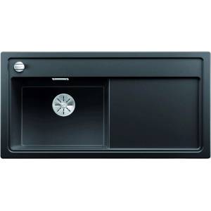 BLANCO Zenar XL 6 - Мивка от Silgranit, 99x50 см, с регулиране на оттока, черна 526065 (526065) Мивка за вграждане