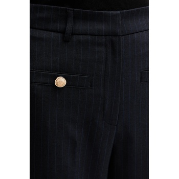 Morgan Панталон Morgan в тъмносиньо със стандартна кройка, с висока талия PLOUI. F (PLOUI.F)