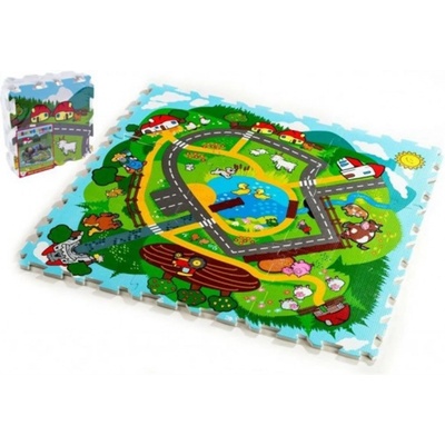 Teddies puzzle Město Moje první zvířátka MPZ 30x30x1 2cm 9 ks