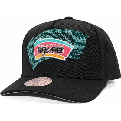 Mitchell & Ness NBA Tilted Pro Snapback Hwc San Antonio Spurs Black