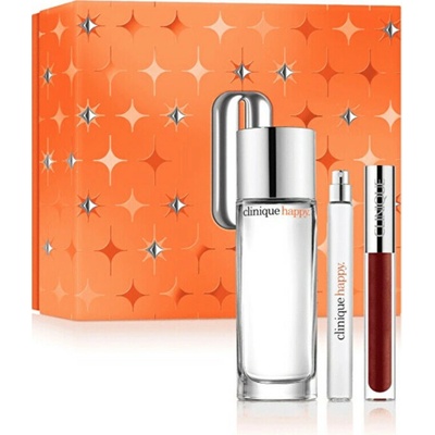 Clinique Happy EDP 50 ml + EDP 10 ml + lesk na rty 3,4 ml