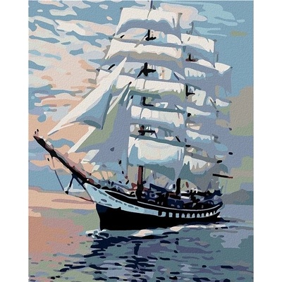 zuty Malování podle čísel Velká plachetnice 80 x 100 cm bez rámu a bez vypnutí plátna