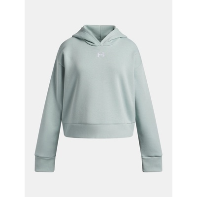 Under Armour mikina UA Rival Fleece Hoodie svetlozelená