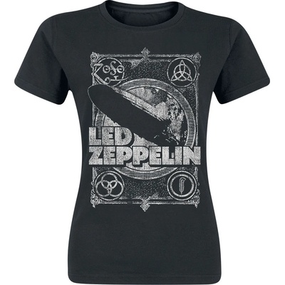 NNM Дамска тениска Led Zeppelin - Реколта - Черен - RTLZEGSBVIN