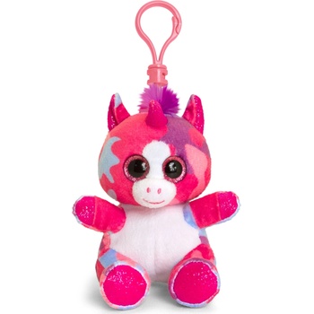 Keel Toys Плюшена играчка с клипс за раница Keel toys - Еднорог, розов, 12 cm (SF6556)