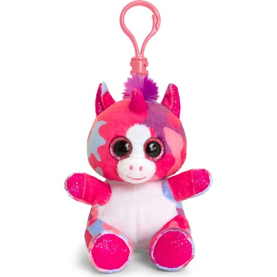 Keel Toys Плюшена играчка с клипс за раница Keel toys - Еднорог, розов, 12 cm (SF6556)
