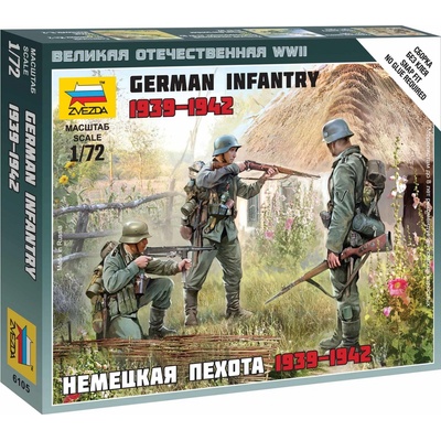 ZVEZDA Wargames WWII figurky 6105 German Infantry East Front 1941 1:72