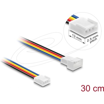 Delock Удължителен кабел за вентилатор PWM мъжки - женски 4 пина 30 cm