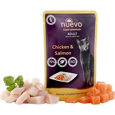 Nuevo Cat Adult Chicken & Salmon 85 g