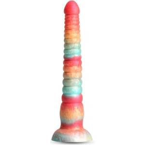 NS Novelties Гъвкаво анално дилдо с релеф Colours Stacked RG 9