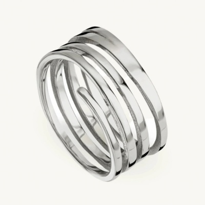 SilveAmo Stříbrný prsten Stylový K21149