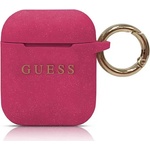 Guess Калъф Guess за AirPods, фуксия, силиконов GUACCSILGLFU