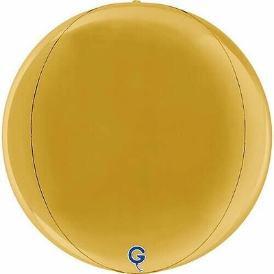 GRABO fóliový balónek Koule zlatá 4D 29cm 11 nafukovací