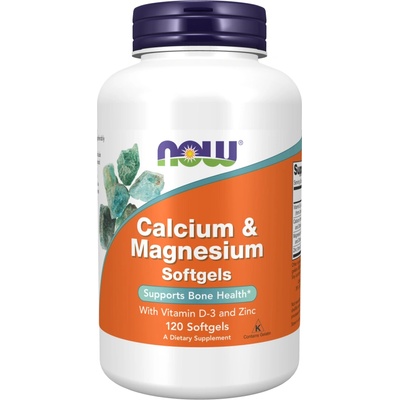 NOW Calcium & Magnesium, 120 капсули, Now