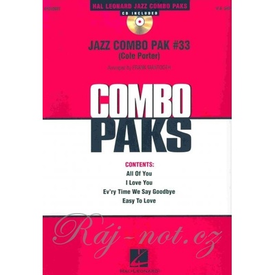 JAZZ COMBO PAK 33 Cole Porter + CD malý jazzový súbor