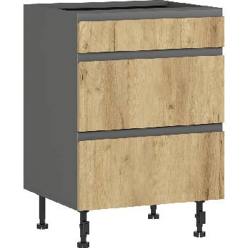 Долен кухненски шкаф Lusil H 60/87 с три чекмеджета