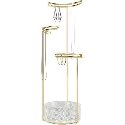 Tesora organizer biżuterii Glass złoty