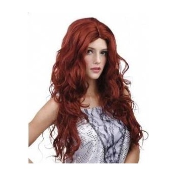 Astérix Aster Long Brown Wig with Curls