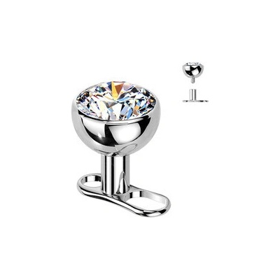 Šperky4U Kompletní microdermal piercing TITAN, 1,6mm MD053-04