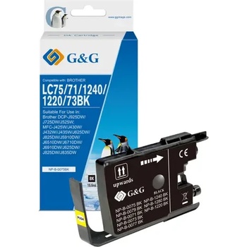 Image 1 of Compatible УНИВЕРСАЛНА ГЛАВА ЗА BROTHER MFC J6510/J6710/J6910 - EXTRA HIGH CAPACITY - Black - LC1240XLBK (LC-1240XLBK) / LC75XLBK (LC-75XLBK) - PN NP-B-0075 (200BRALC1240B XXL)