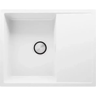 Твоят Стил Бяла кухненска мивка от гранит Ибиса 45 620 x 500 mm