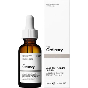 The Ordinary Aloe 2% + NAG 2% Solution успокояващ серум против акне за жени 30 мл