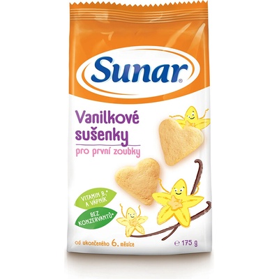 Sunar Vanilkové sušienky pre prvé zúbky 175 g