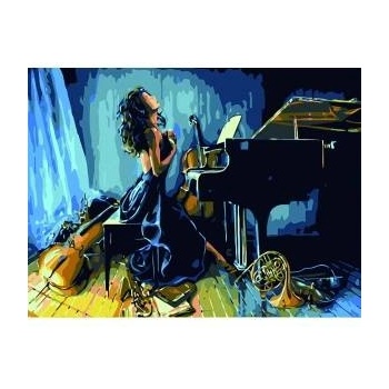 Hobby-maniak Painting by numbers - Piano player 30x40cm